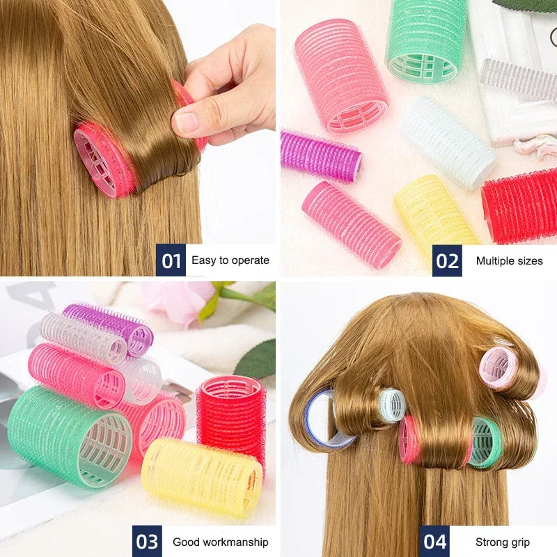 Tressé Heatless Curl Set – Self-Grip Rollers (6pcs)