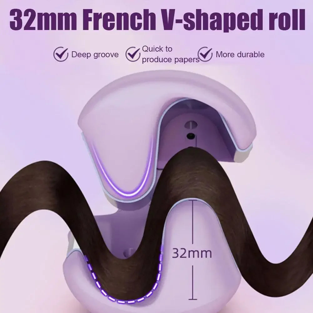 Tressé 32mm Wave Curler – Effortless French Curls