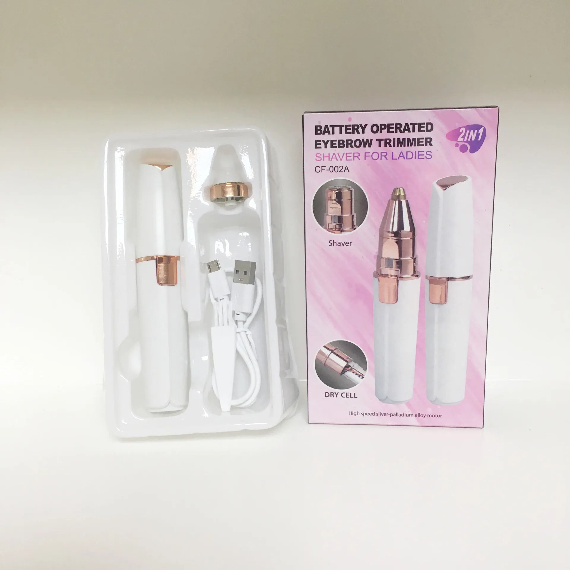 Tressé Precision Facial & Eyebrow Trimmer 2-in-1